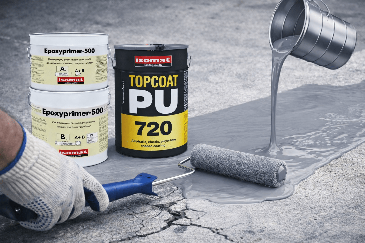 Полагане на PU720 TOPCAOT 