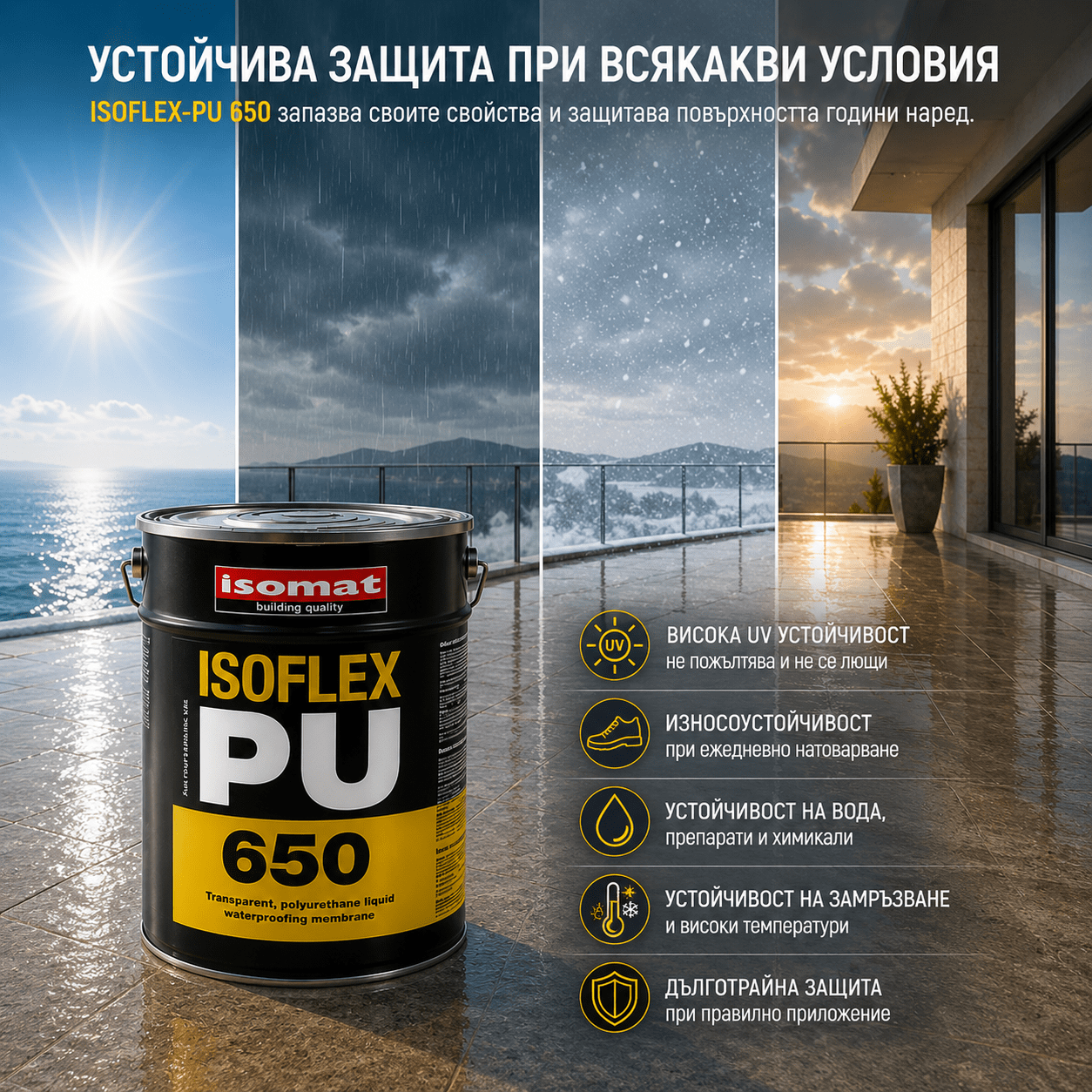 Изключителна устойчивост при външни условия