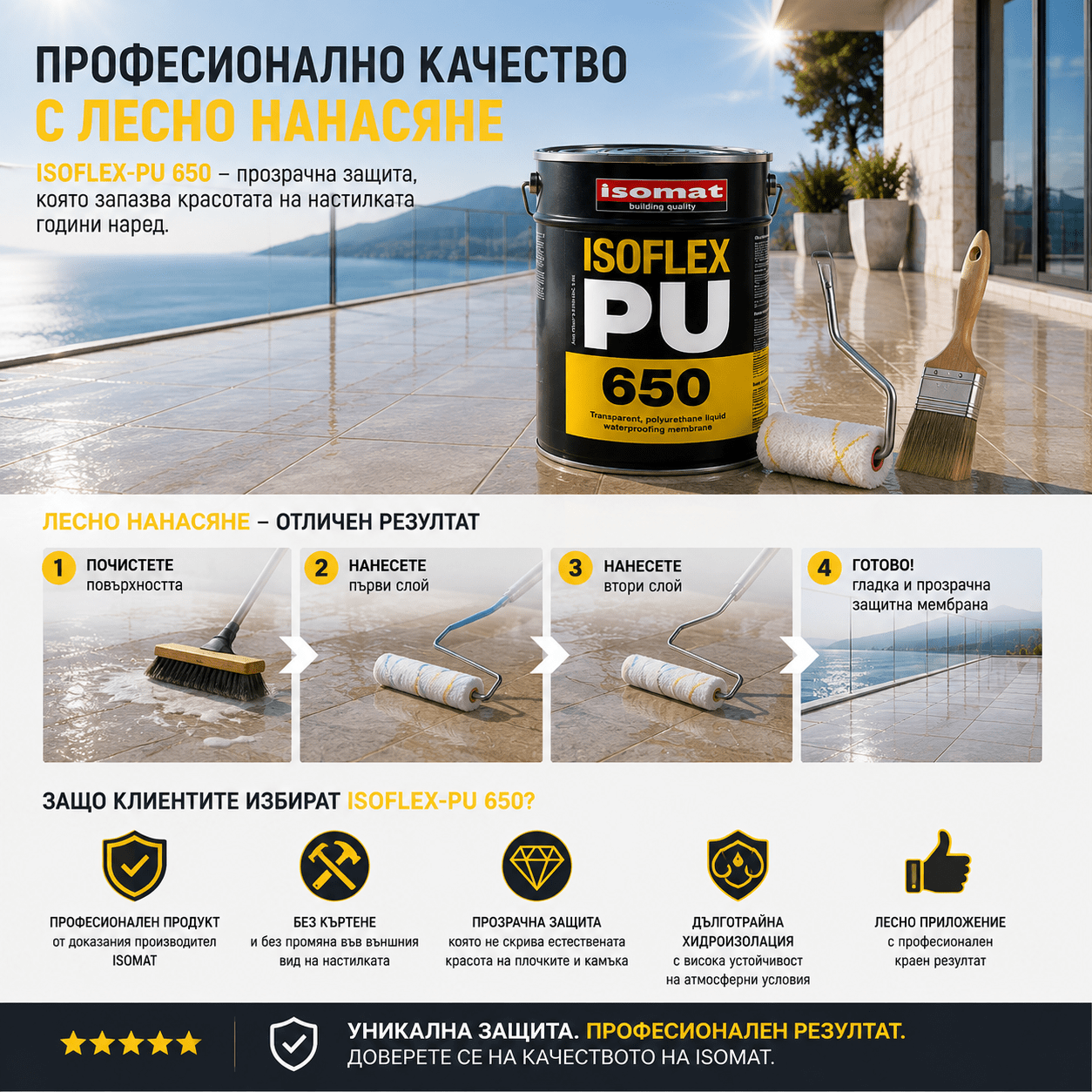 Професионално качество с лесно нанасяне