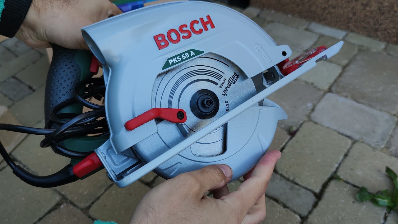 Ръчен циркуляр Bosch PKS 55, 1200 W, 160 мм