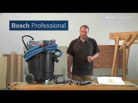 Прахосмукачка за мокро/сухо прахоулавяне, Bosch, GAS 55 m AFC Professional, 1380W, 6150 cm2