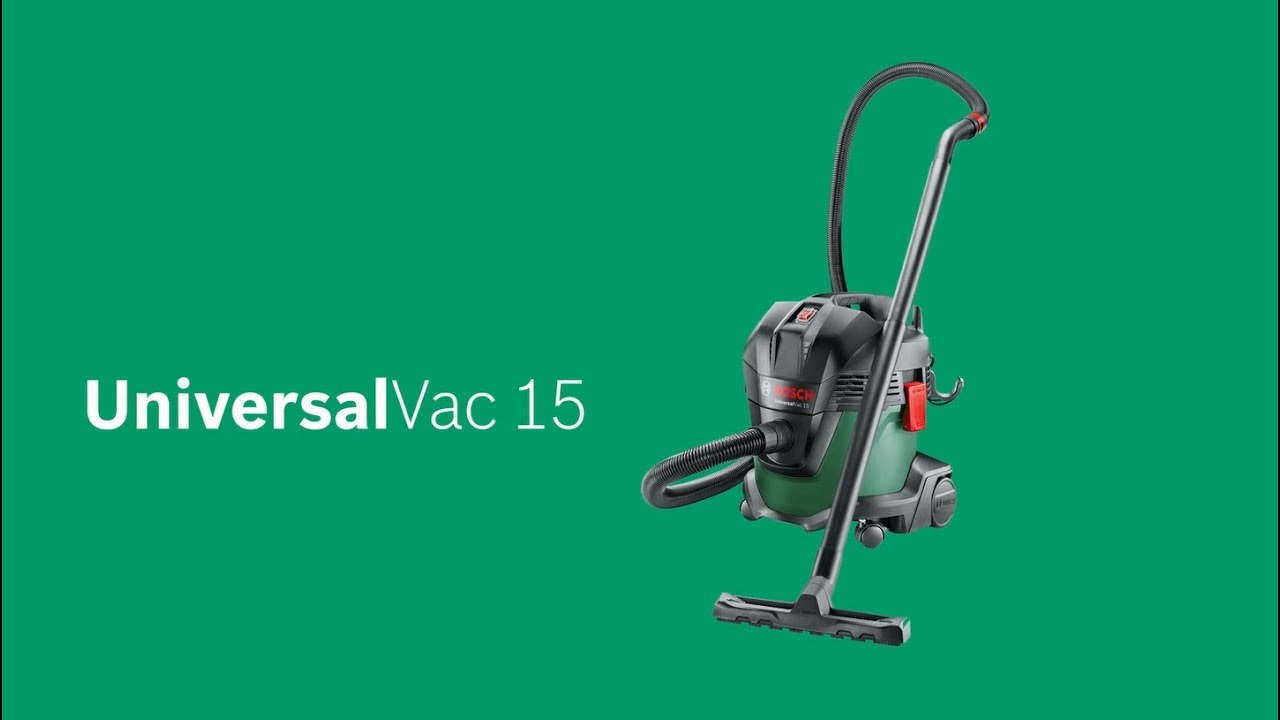 Прахосмукачка за сухо и мокро почистване Bosch Universal Vac 15, 1000 W, с функция издухване