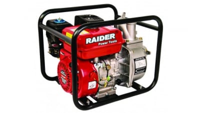 Бензинова помпа за вода RAIDER RD-GWP01, напор 35 м, 550 л/мин, 4.1 kW, 2''