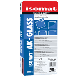 Циментова смес за зидане, ISOMAT AK-GLASS, Бял, 5кг