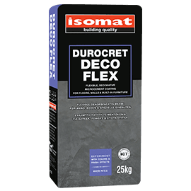 Микроцимент ISOMAT DUROCRET-DECO FLEX, 25кг, светло сив