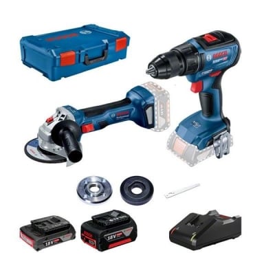 Комплект акумулаторни инструменти Bosch GWS 180 + GSR 18V + 2x GBA + GAL + XL-boxx