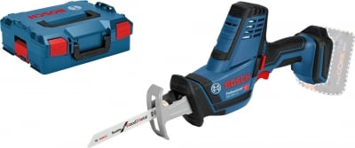 Акумулаторен универсален саблен трион, Bosch GSA 18 V-Li C ProMix + кутия L-Boxx