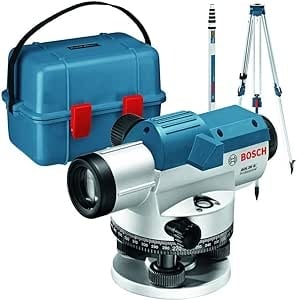 Оптичен нивелир Bosch GOL 26 G Professional + лата GR 500 и статив BT 160, 400 gon