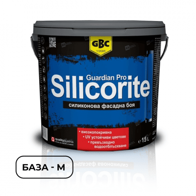 Силиконова фасадна боя GBC Silicorite Pro, quardian бяла – база M, 15 L