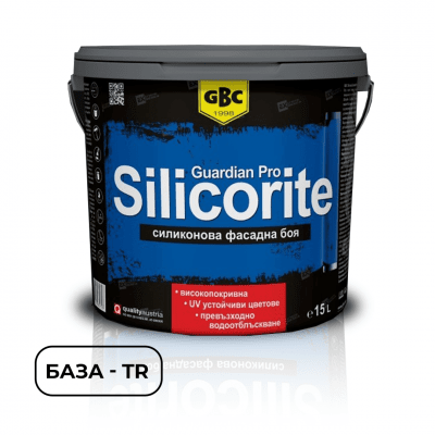 Силиконова фасадна боя GBC Silicorite Pro, quardian бяла – база TR, 15 L