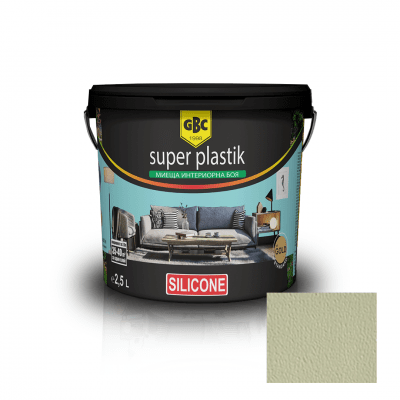 Интериорна акрилна боя GBC Super Plastik color silikon, 24 цвята Аспарагус