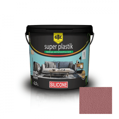 Интериорна акрилна боя GBC Super Plastik color silikon, 24 цвята Намиб