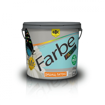 Дишащ цветен латекс GBC Mr.Farbe, 3 L