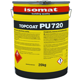 Eднокомпонентно полиуретаново износоустойчиво покритиеTOPCOAT-PU 720 ISOMAT TOPCOAT-PU 720 ISOMAT, Бял, 5kg
