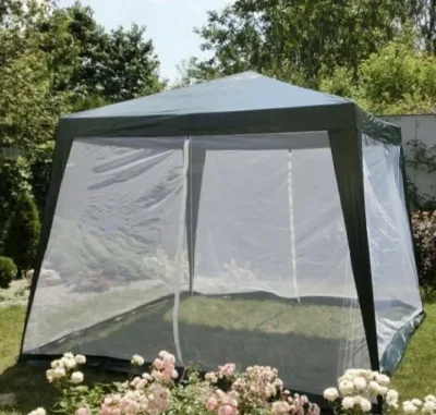 Градинска шатра с мрежа против комари - 300 x 250 x 300 cm