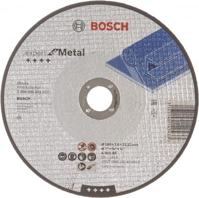 Карбофлексен диск за рязане на метал Bosch, 180х22.23х3 мм, A30 S BF 25 бр.