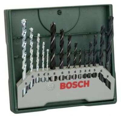Смесен комплект свредла Mini-X-Line, Bosch