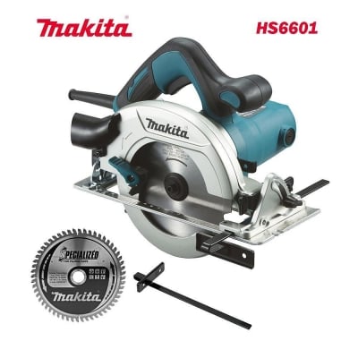 Циркуляр ръчен Makita HS6601, 1050W, 165мм, 45° ъгъл на рязане, 5200 об./мин.