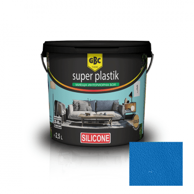 Интериорна акрилна боя GBC Super Plastik color silikon, 24 цвята Егея