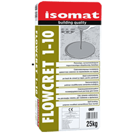 Саморазливна подова замазка FLOWCRET 1-10 ISOMAT, Сиво, 25kg