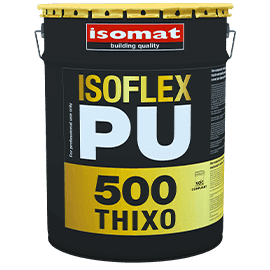 Тиксотропна, хидроизолационна мембрана ISOFLEX-PU 500 THIXO, Бял, 1kg