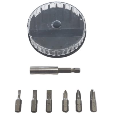 Комплект битове с магнитен държач, 7 части, 1/4", Makita D-73265