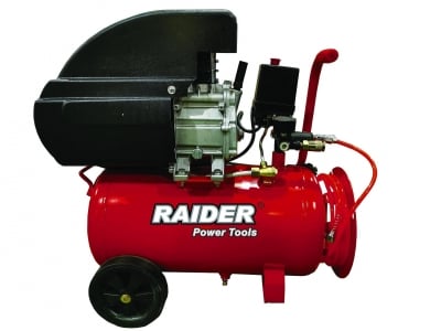 Монофазен маслен компресор за въздух Raider RD-AC12, 1500 W, 24 л, 8 бара, 110 л/мин