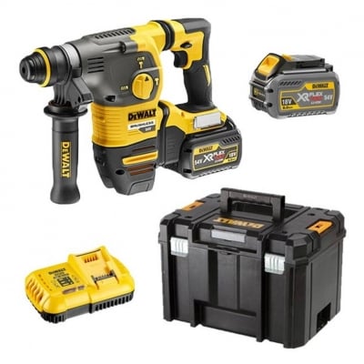 Перфоратор акумулаторен DeWALT DCH323T2, 54V, 2Ah, 2.8J, Li-Ion, SDS-plus