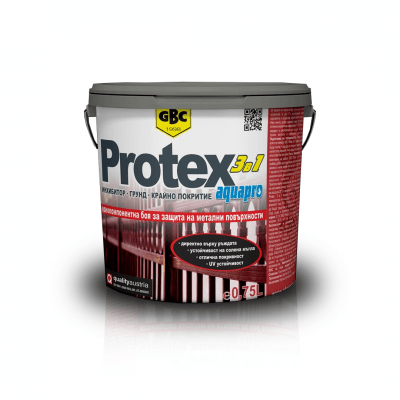 Боя и грунд за метал GBC Protex 3 in 1 aquapro Боя и грунд за метал GBC Protex 3 in 1 aquapro, 15 L