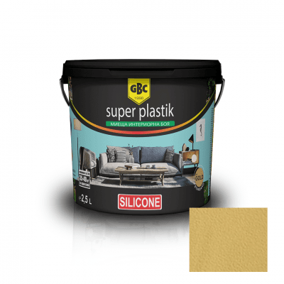 Интериорна акрилна боя GBC Super Plastik color silikon, 24 цвята Сахара