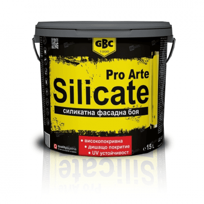 Бяла силикатна боя GBC Silicate Pro Arte, 7.5 L