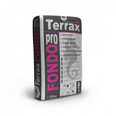 Подова замазка Terrax Pro Fondo, 50 мм, 25кг
