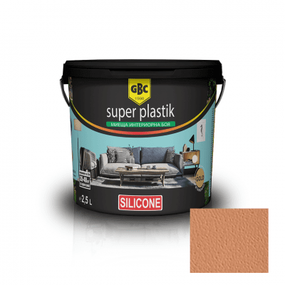 Интериорна акрилна боя GBC Super Plastik color silikon, 24 цвята Токсана