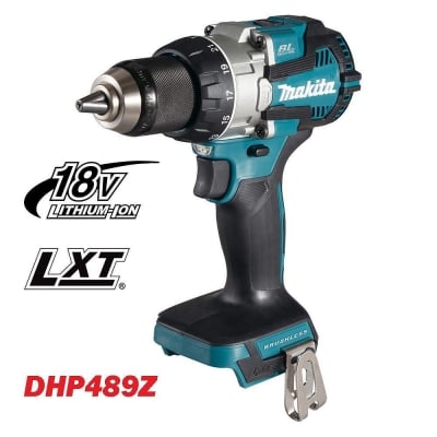 Акумулаторен ударен винтоверт Makita DHP489Z, 18V, LXT, 73Nm, безчетков мотор