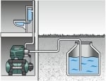Монофазна хидрофорна помпа за вода METABO HWW 4500/25 INOX, 1300 W, 4500 л/ч, 48 м, 24 л