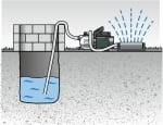 Монофазна хидрофорна помпа за вода METABO HWW 9000/100 G, 1800 W, 9000 л/ч, 51 м, 100 л