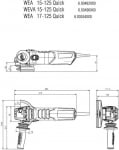Електрически ъглошлайф Metabo WEV 17-125 Quick, 1700 W, 125 мм