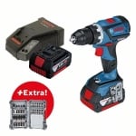 Комплект акумулаторни инструменти Bosch GWS 180 + GSR 18V + 2x GBA + GAL + XL-boxx
