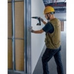 Акумулаторен винтоверт за гипсокартон Bosch GTB 185-LI Professional с GMA 55, 2 батерии, GBA 18V 2.0Ah, зарядно GAL 18V-20 в куфар