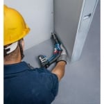 Акумулаторен винтоверт за гипсокартон Bosch GTB 185-LI Professional с GMA 55, 2 батерии, GBA 18V 2.0Ah, зарядно GAL 18V-20 в куфар