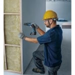 Акумулаторен винтоверт за гипсокартон Bosch GTB 185-LI Professional с GMA 55, 2 батерии, GBA 18V 2.0Ah, зарядно GAL 18V-20 в куфар