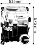 Универсална прахосмукачка за сухо и мокро почистване, Bosch GAS 35 M AFC, 1380 W