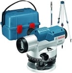 Оптичен нивелир Bosch GOL 26 G Professional + лата GR 500 и статив BT 160, 400 gon