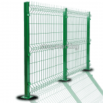 Оградно пано с ПВЦ покритие, 0.75m x 2.50m, 50mm x 50mm, Ф4.3 зелено 