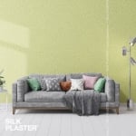 Копринено - памучна интериорна мазилка Silk Plaster, голям релеф, Victoria, SP715