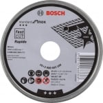 Диск за рязане Bosch Standard for Inox - Rapido, 115х22.23х1 мм, 10 броя, в метална кутия