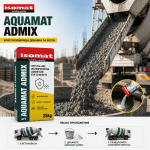 Кристализираща добавка за бетон AQUAMAT-ADMIX ISOMAT, Сив, 20kg
