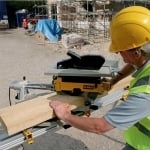 Настолен циркуляр с герунг DeWALT D27112, плот и изтегляне 1600W ф305 мм