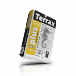 Лепило за плочки TERRAX PLUS EXTRA, с фибри, C2TE-S1, бяла