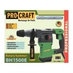 Перфоратор PROCRAFT BH1500E, SDS-plus, 1500W, 5 J